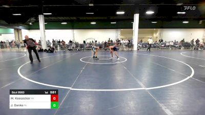 85 lbs Consi Of 16 #2 - Mason Keesecker, PA vs James Danko, PA