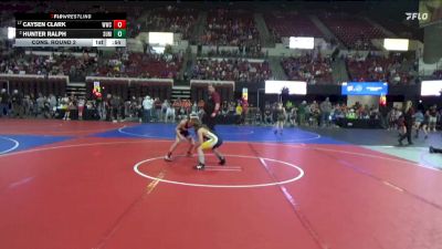 81 lbs Cons. Round 2 - Hunter Ralph, Deerlodge vs Caysen Clark, Worland Wrestling Club