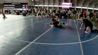 126 lbs Cons. Round 1 - Kohen Sanders, Arizona vs Peyton Bowlin, Frontier High School Wrestling