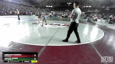 3A 106 lbs Champ. Round 2 - Farzad Karimi, Kent Meridian vs Abraham Noriega, Kennewick