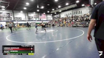 106 lbs 3rd Place Match - Rickey Orsborn, Chaparral vs Joshua Gonzalez, Murrieta Valley