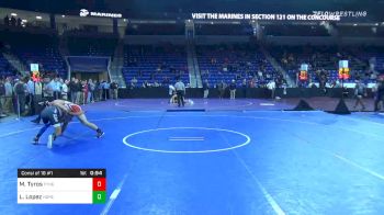 145 lbs Consolation - Matt Tyros, Tyngsborough vs Luis Lopez, Hope