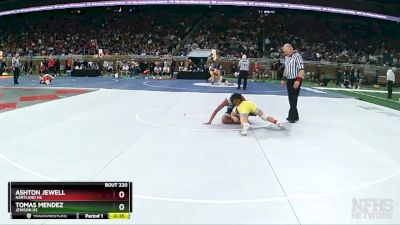 D1-120 lbs Cons. Round 1 - Tomas Mendez, Jenison HS vs Ashton Jewell, Hartland HS