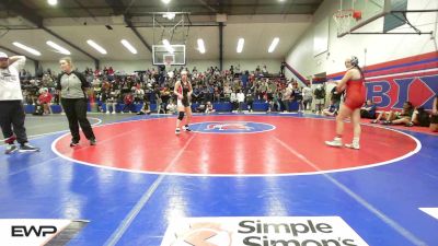 125 lbs Quarterfinal - Rylee Sexton, Berryhill High School vs Aryn Irving, Skiatook Girls High School
