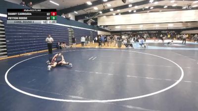 141 lbs Cons. Round 2 - Danny Carrozza, Gettysburg vs Peyton Reese, Gettysburg
