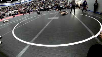 75 lbs 3rd Place - Kannon VanDeven, Mustang Bronco Wrestling Club vs Corbin Wilson, Tecumseh Youth Wrestling