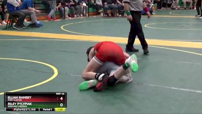 106 lbs Quarterfinal - Elijah Ramsey, Port Clinton vs Riley Pylypiak, Highland (medina)