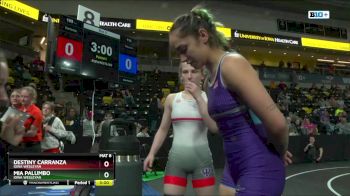 109 lbs Round 5 - Mia Palumbo, Iowa Wesleyan vs Destiny Carranza, Iowa Wesleyan