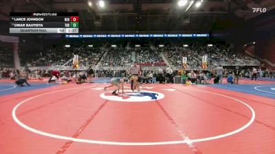 4A-138 lbs Quarterfinal - Omar Bautista, Thunder Basin vs Lance Johnson, Natrona County