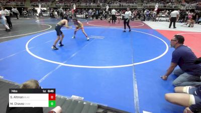 74 lbs Consi Of 8 #1 - Sebastian Altman, Black Fox Wrestling Academy vs Micah Chavez, Chavez Wrestling