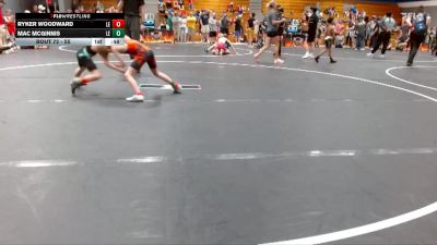 55 lbs Round 3 - Ryker Woodward, Reverence Wrestling Club vs Mac McGinnis, Mt Pleasant