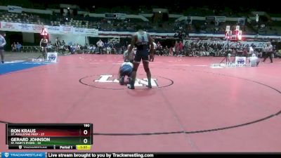 190 lbs 2nd Wrestleback (8 Team) - Ron Kraus, St. Augustine Prep vs Gerard Johnson, St. Mary`s Ryken