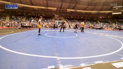 100 lbs Consolation - Kingston Colver, Bookert T Washing/Carver vs Tyce Baker, Midwest City Bombers Youth Wrestling Club