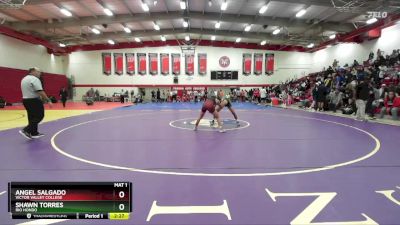 141 lbs 1st Place Match - Shawn Torres, Rio Hondo vs Angel Salgado, Victor Valley College