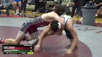 170 lbs Quarterfinal - Cody Kimball, Cimarron Memorial vs Aaron Coverdell, Shadow Ridge