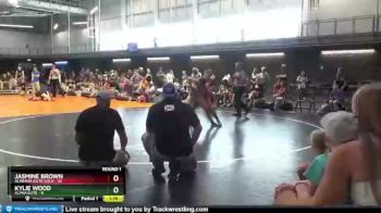 120 lbs Round 1 (10 Team) - JASMINE BROWN, Alabama Elite Gold vs Kylie Wood, Alpha Elite