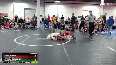 80 lbs Semis (4 Team) - Steven Becker Jr, Dragon United vs Tony Biondillo, Warhawks