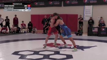 87 Finals kg Champ. Round 2 - Aidan Squier, Combat W.C. School Of Wrestling vs Nick Nosler, Southern Illinois Regional Training Center
