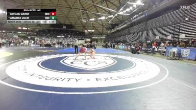 Girls 3A 120 lbs Quarterfinal - Abigail Gamm, Snohomish (Girls) vs Amanda Lillie, White River (Girls)