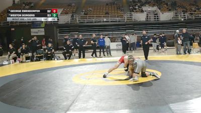 144 lbs Consolation - George Emendorfer, Baylor School vs Weston Borgers, Blair Academy