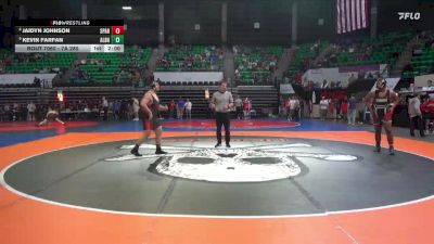 7A 285 lbs Champ. Round 1 - Kevin Farfan, Albertville vs Jaidyn Johnson, Sparkman