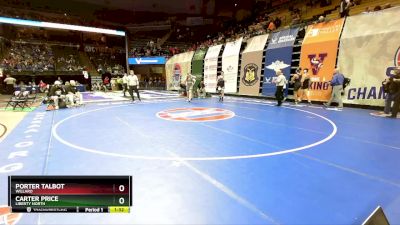 215 Class 4 lbs Quarterfinal - Porter Talbot, Willard vs Carter Price, Liberty North