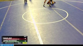 126 lbs Champ. Round 3 - Andres Maldonado, Will C Wood High School Wrestling vs Manuel Ruiz, Monterey Peninsula Wrestling Club