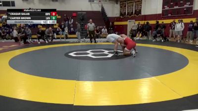 215 lbs Quarterfinal - Ceasar Salas, Crown Point vs Carter Brown, Lafayette
