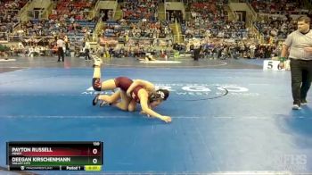 130 lbs Cons. Semi - Deegan Kirschenmann, Valley City vs Payton Russell, Minot