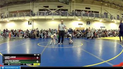 45 lbs Cons. Round 2 - Liam Large, Indiana vs Colton Ramey, Oak Hill Wrestling Club