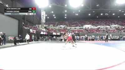 160 lbs Semifinal - John Montclair, Big Game Wrestling Club MT vs Tucker Crowe, SW MT Wrestling