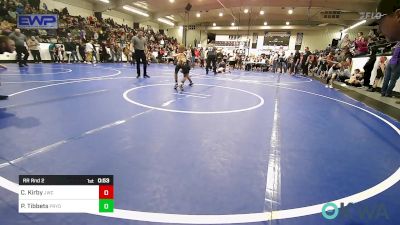 66 lbs Rr Rnd 2 - Carver Kirby, Jay Wrestling Club vs Pollix Tibbets, Pryor Tigers