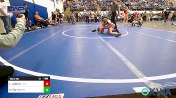 76 lbs Rr Rnd 2 - Logan Jabben, Caney Valley Wrestling vs Kordell Burns, Grover Rains Wrestling Club