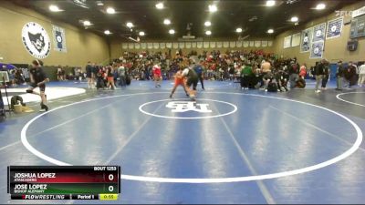 285 lbs Cons. Round 3 - Jose Lopez, Bishop Alemany vs Joshua Lopez, Atascadero