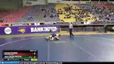 133 lbs 5th Place Match - Jack Skudlarczyk, Northern Iowa vs Julian Farber, Northern Iowa