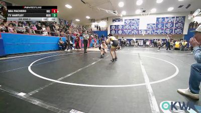 85-90 lbs Rr Rnd 3 - Mia Pachero, OKC Saints Wrestling vs Ty Hartley, Husky Wrestling Club