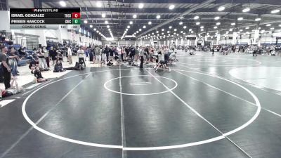 98 lbs Consolation - Israel Gonzalez, Tucson Cyclones vs Priseis Hancock, Chickens Wrestling Club