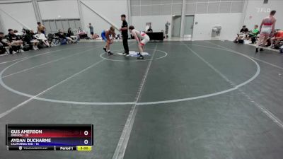 157 lbs Semis & 3rd Wb (16 Team) - Gus Amerson, Oregon vs Aydan Ducharme, California Red