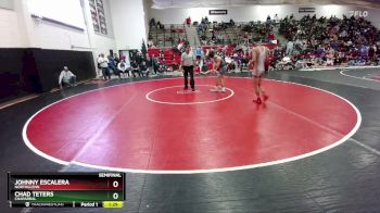 120 lbs Semifinal - Chad Teters, Chaparral vs Johnny Escalera, Northglenn