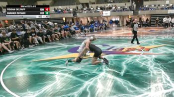 172 lbs Quarterfinals (8 Team) - Gunner Taylor, Delta vs Tiegan Deltaff, Perham