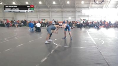 126 lbs Round 5 - Liam Wechsler, Whiteland Wrestling Club vs Asilbek Anvarov, Upgraded Industries