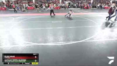 85 lbs Cons. Round 3 - Elias Haag, Cameron vs Nathan Smith-Slomski, Appleton North Youth Wrestling