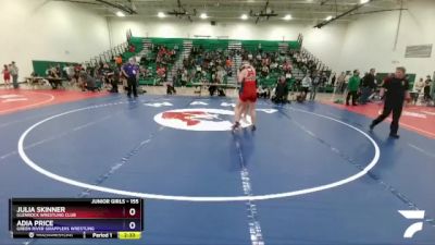 155 lbs 3rd Place Match - Julia Skinner, Glenrock Wrestling Club vs Adia Price, Green River Grapplers Wrestling