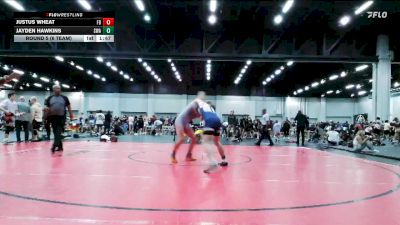 157 lbs Round 5 (6 Team) - Justus Wheat, Funky Bunch vs Jayden Hawkins, Slate Wrestling Academy
