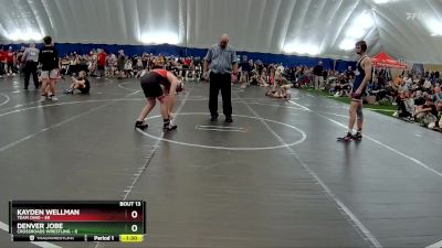 140 lbs Round 4 (8 Team) - Kayden Wellman, Team Ohio vs Denver Jobe, Crossroads Wrestling