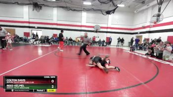 85-90 lbs Cons. Semi - Reed Kelmel, Odessa Youth Wrestling vs Colton Davis, Butler Youth Wrestling Club