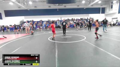 77 lbs Quarterfinal - Jorge Moreno, 951 Wrestling Club vs Aaron Ramirez, Savage House Wrestling