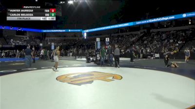 113 lbs 7th Place - Hunter Jauregui, Fountain Valley (SS) vs Carlos Melgoza, Kingsburg (CS)