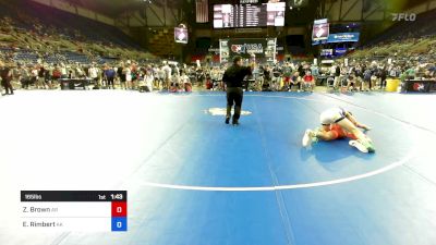 165 lbs Cons 64 #2 - Zeke Brown, AR vs Elias Rimbert, AK