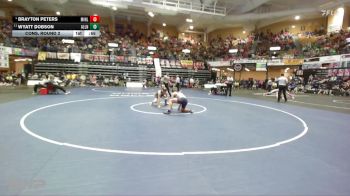 144 lbs Cons. Round 2 - Wyatt Dobson, Allen Northern Heights HS vs Brayton Peters, Minneapolis Lions